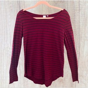 BP Boatneck Striped Long sleeve - L